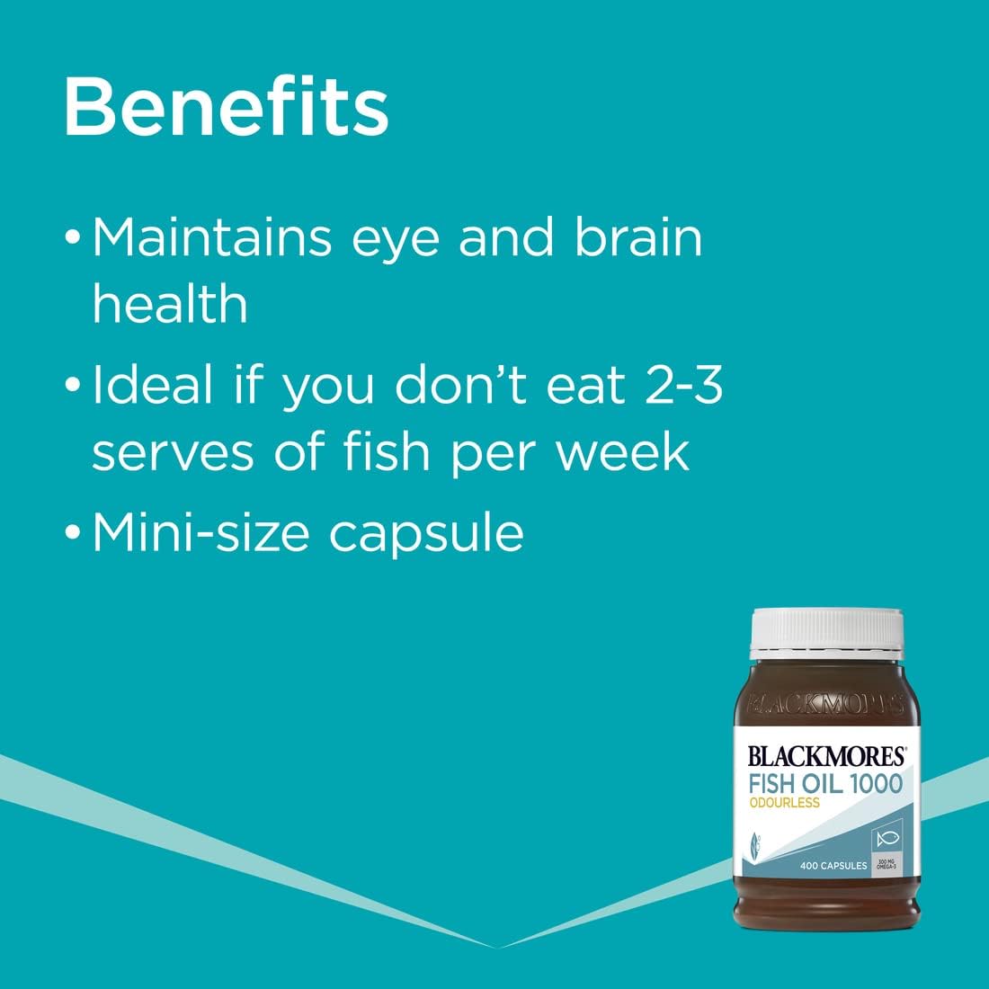 Blackmores Odourless Fish Oil 1000mg 400 Capsules