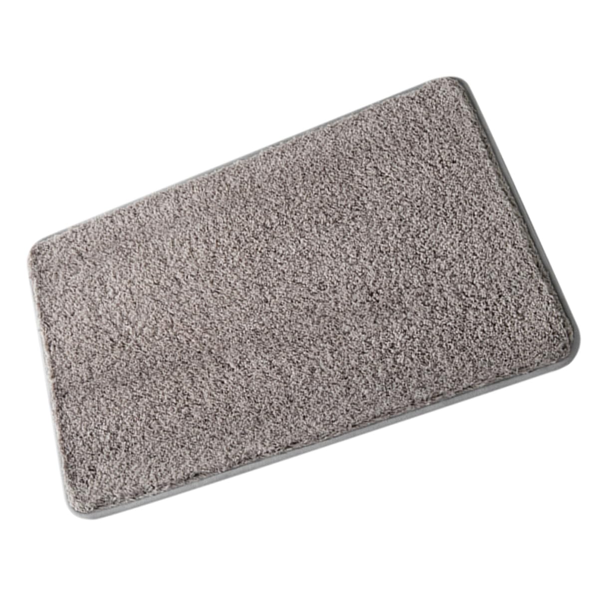 Tapis de bain ultra absorbant et doux en microfibre Alipis gris