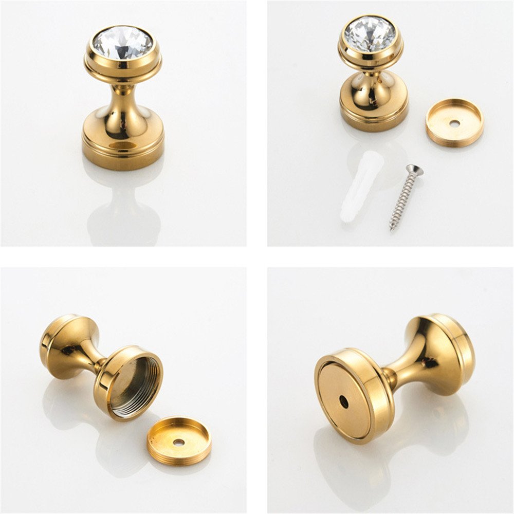 Gancho for toalla, gancho for toalla de lujo, gancho for ropa de 5 piezas, gancho for bata dorado, construcción totalmente de latón macizo for baño montado en la pared, acabado en oro pulido, estilo e