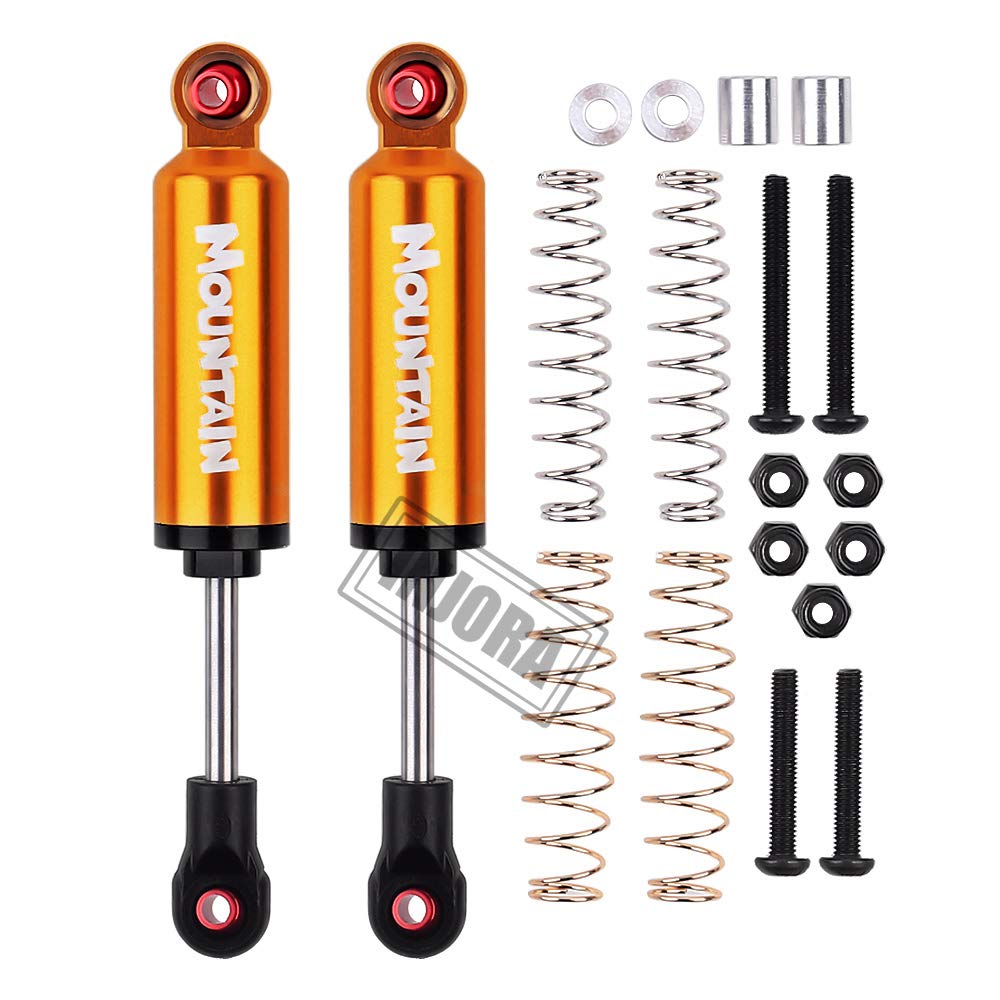 INJORA RC Amortisseur RC Accessoire RC Shock Absorber pour 1/10 RC Truck Crawler Axial SCX10 90046 TRX-4 MST Redcat (Noir 110mm