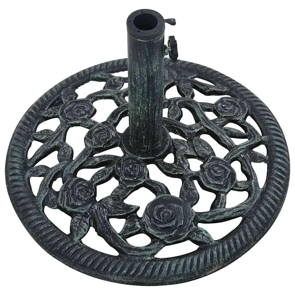 Generico Base Ombrellone Verde 9 kg 40 cm in Ghisa