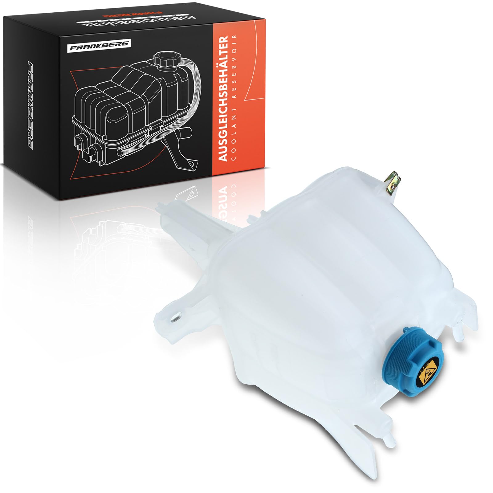 Frankberg Vase D'Expansion Avec Couvercle 140 KPa - Compatible Dacia Duster, Renault Clio, Kangoo