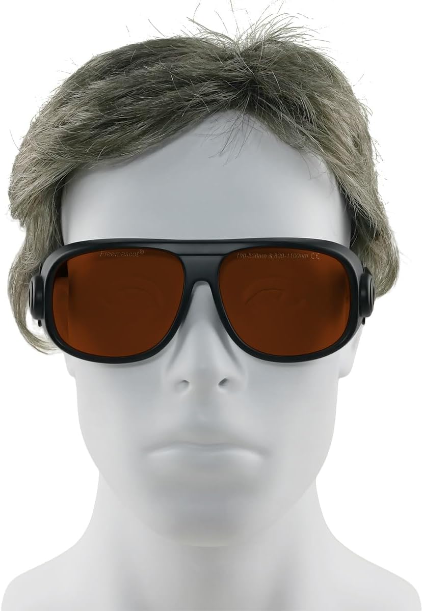 FreeMascot OD 6+ 190nm-550nm / 800nm-1100nm 波長プロフェッショナルレーザー安全メガネ