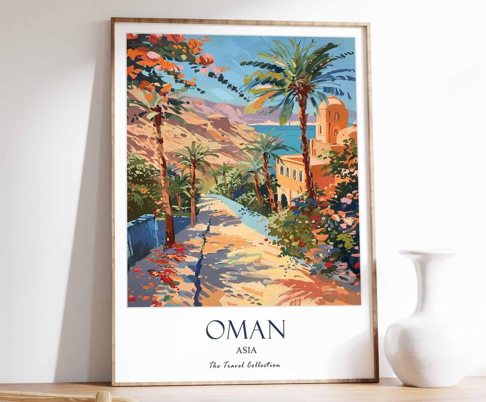 Affiche Oman Print Poster Moyen Orient Décoration Islamique Grand Format A0
