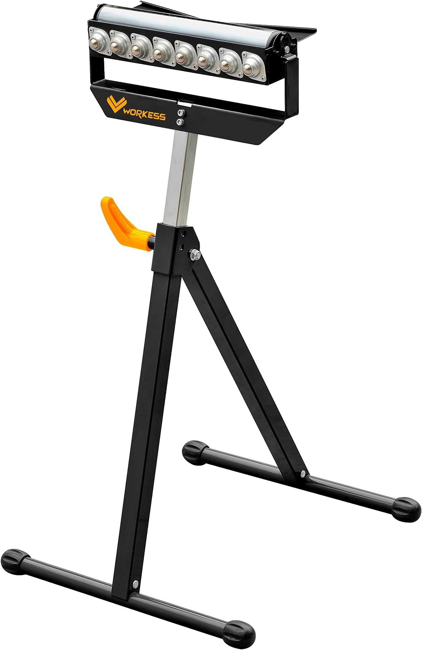 WORKESS Roller Support Stand,WK-RS010 132 Lbs Load Capacity,Adjustable Height (27" - 43") Single Roller Stands for Woodworking
