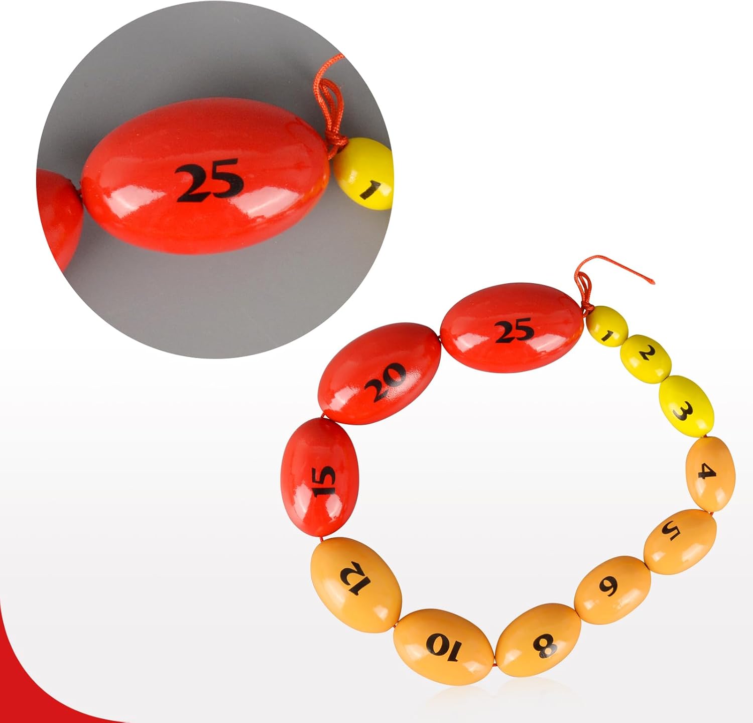 Wooden Prader Orchidometer, Prader Balls, Endocrine Rosary for Measuring Testis Scale in Clinic/Hospital for Endocrinologist and Pediatrician