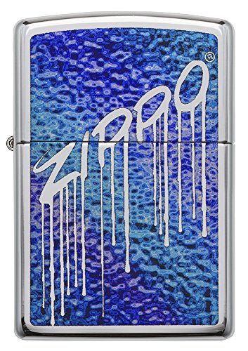 Encendedor Zippo Blue Fusion en Cromo Pulido miniatura 2