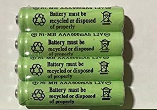 10 unidades AAA 600 mAh Ni-Mh batería recargable Jardín Solar Paisaje Luces (puede reemplazar 300 mAh NiCd AAA, 600 mAh NiCd AAA, o cualquier 300