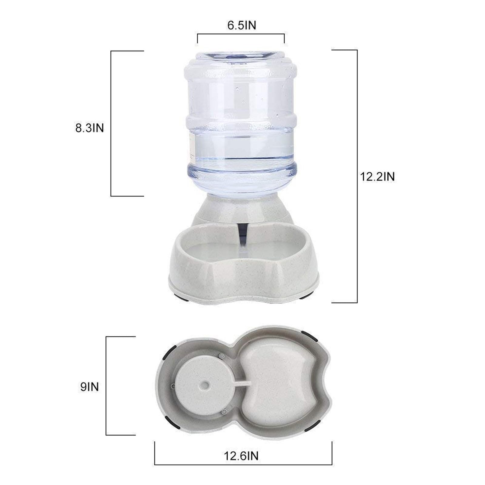 Dispensador de Agua for Mascotas, Cuenco for Gatos 3,8 l, dispensador automático for y Perros