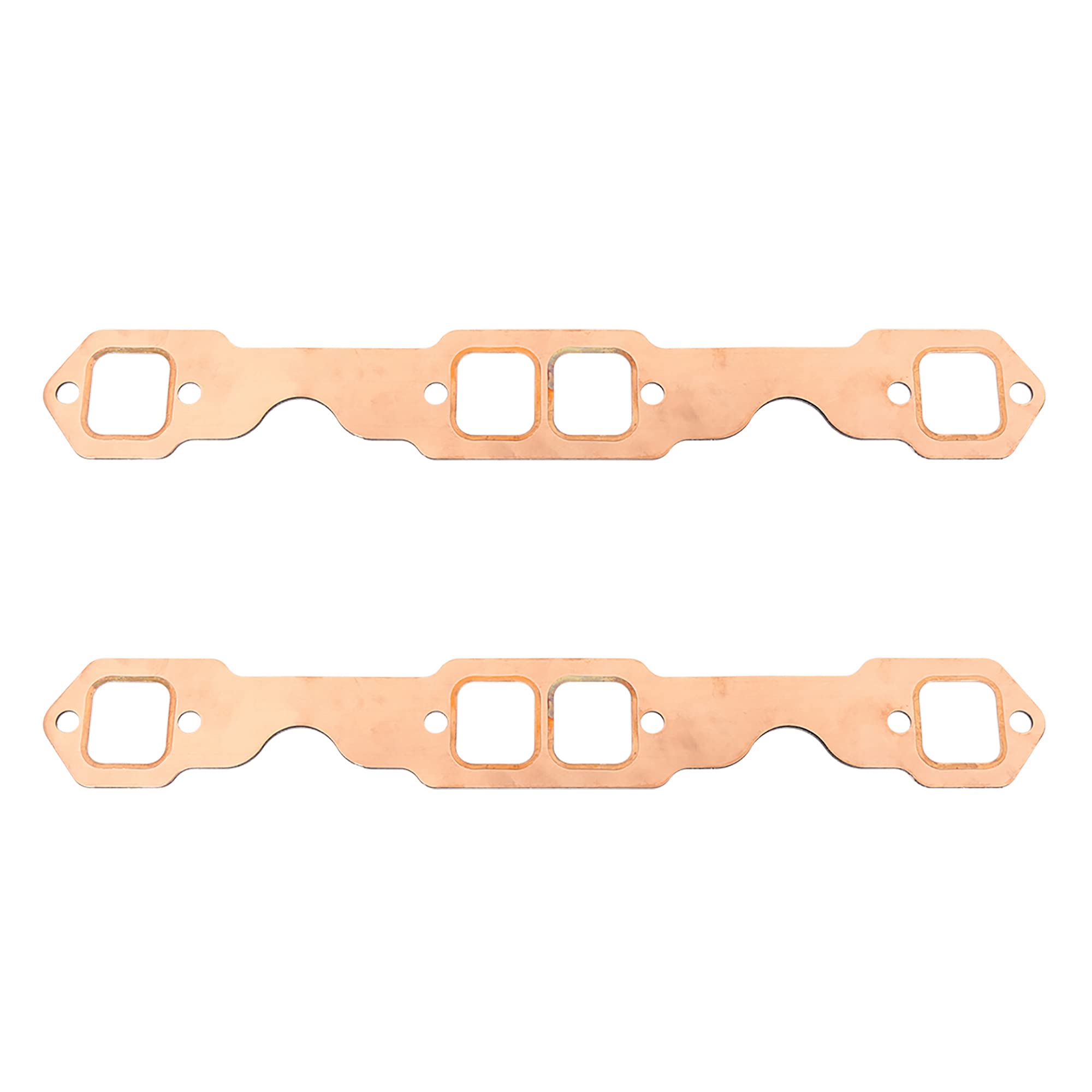 X AUTOHAUX 2-Pack Exhaust Manifold Gasket – Square Port, For Chevy 327 305 350 383 Engines
