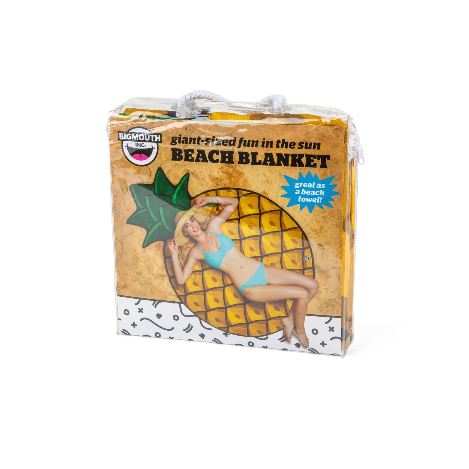 BigMouth Inc. - Riesiger Ananas Strandtuch – Stranddecke Strandhandtuch Rund XXL