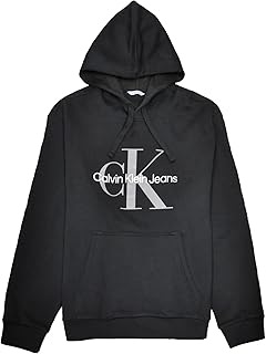 [Calvin Klein(カルバンクライン)] カルバンクライン メンズ プルオーバー パーカー スウェットシャツ ロゴ アウター ブラック [並行輸入品]