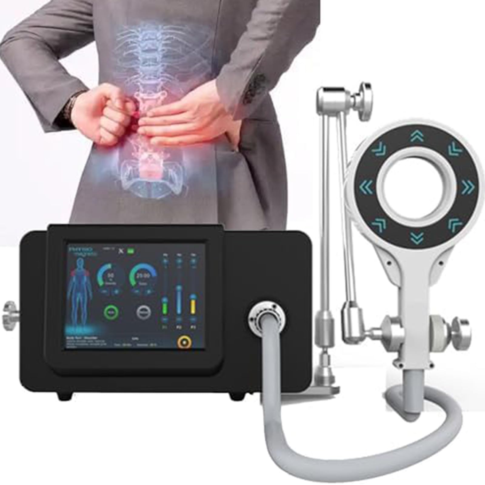 ZenSeFarin Electromagnetic Therapy Device for ED, 2 Modes & 4T Magnetic Field, Adjustable Intensity & Frequency 1000-3000kHz, Non-Invasive Pain Relief for Back and Shoulder Discomfort
