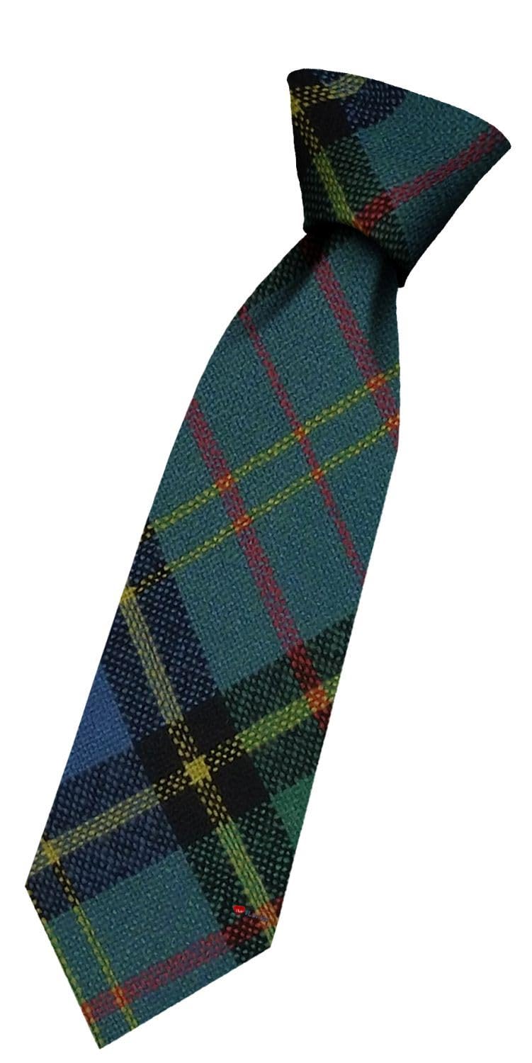I LUV LTD Boys All Wool Tie Woven And Made in Scotland in MacMillan Hunting Ancient Tartan