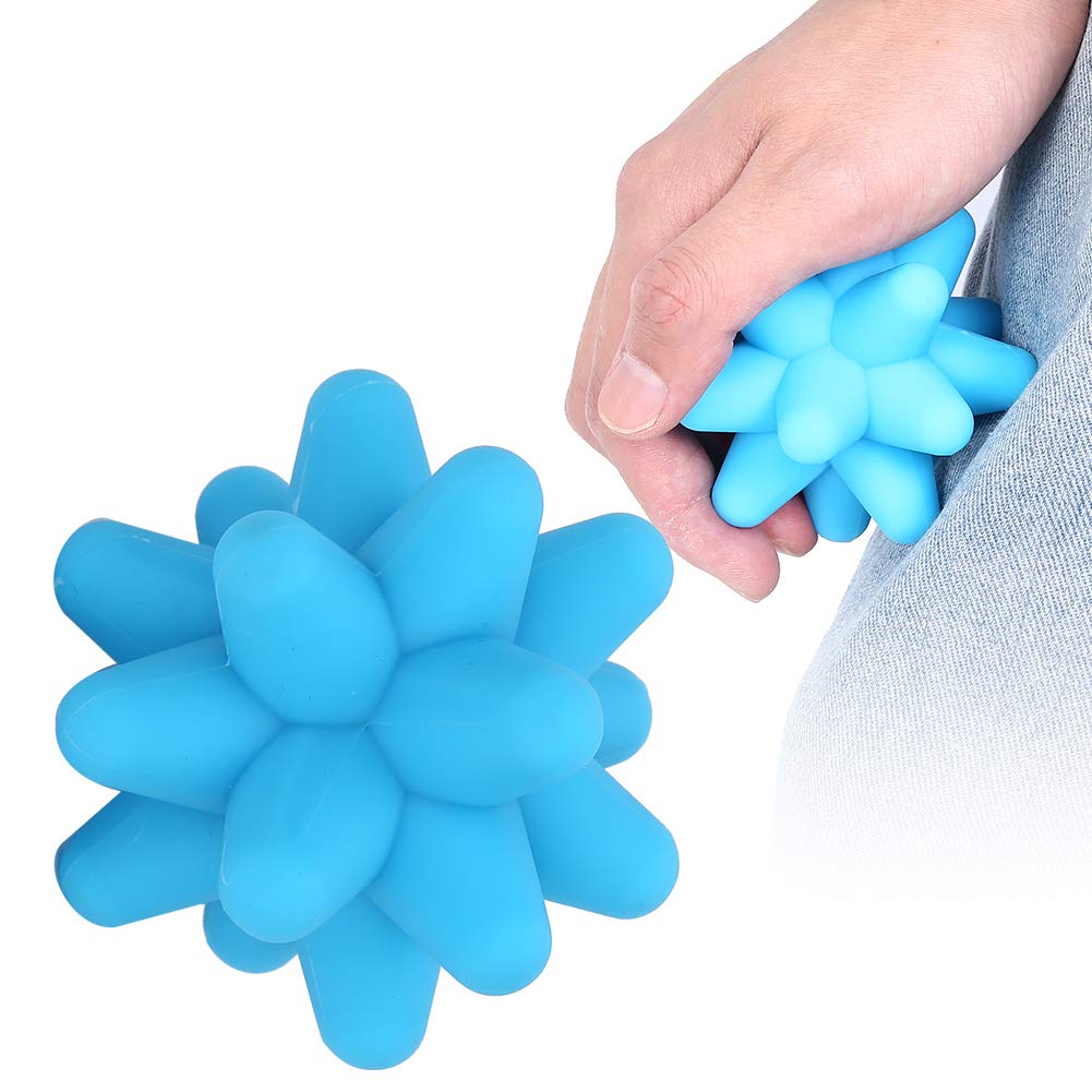 Diohce Spiky Massage Balls, 2 Colors Acupoint Physical Massage Balls, Perfect for Foot Massage, Deep Tissue Massage, Trigger Point (Blue)