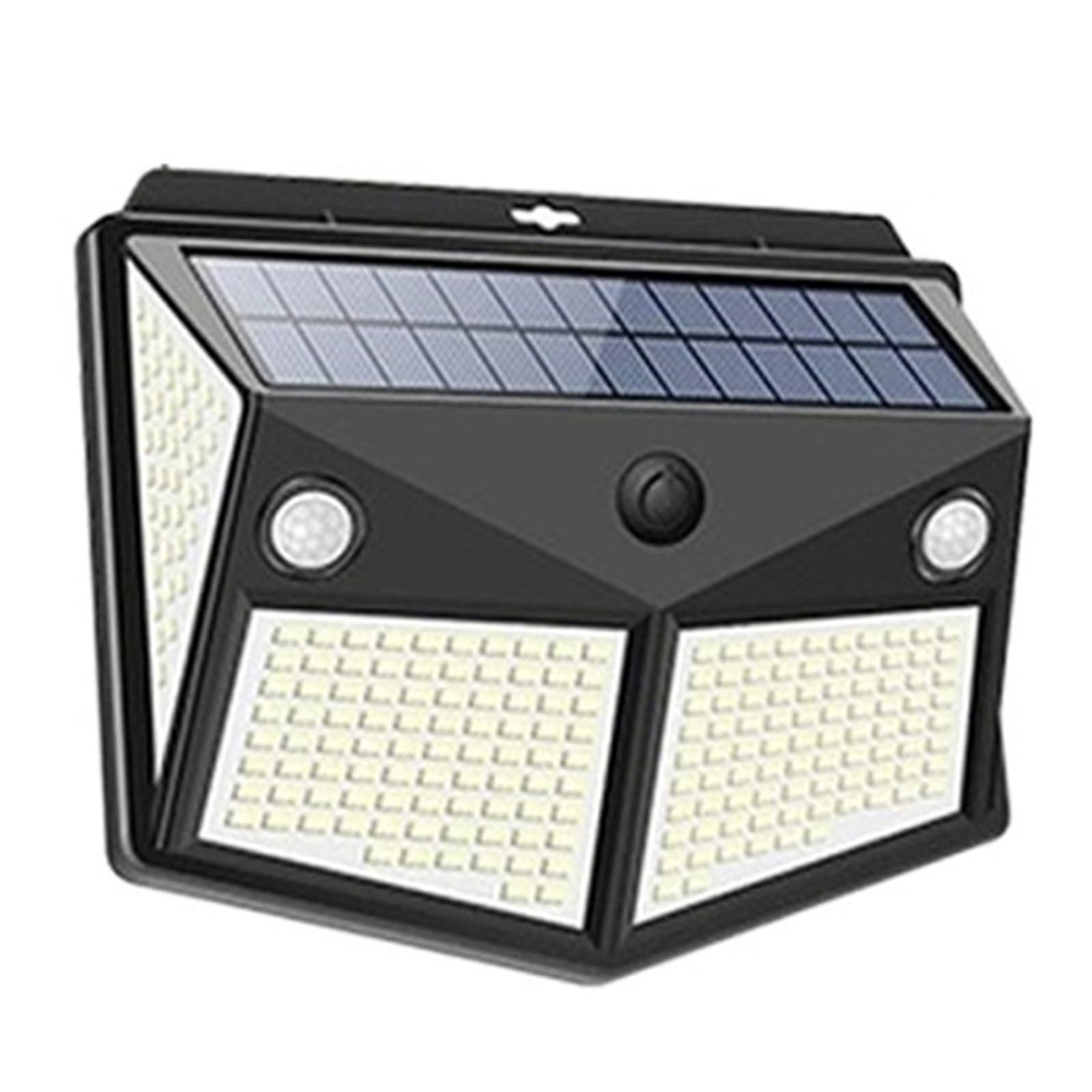 LED Kinkiety Słoneczne Zewnętrzna Lampa Solarna PIR Czujnik Ruchu Zasilany Energią Słoneczną Światło Słoneczne Oświetlenie Uliczne Do Ogrodu(260LED,6Pcs)