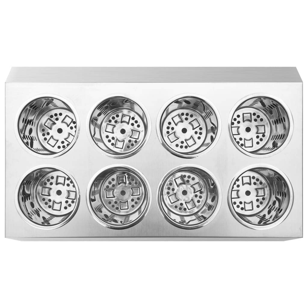 Generisch Besteckbehälter 8 Fächer Rechteckig Edelstahl,Heim & Garten,Küche & Esszimmer,Küchenhelfer & -utensilien,Küchenorganizer,Besteckkästen,51231