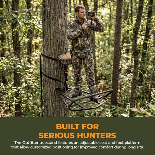 Image of Muddy The Boss XL Wide Stance Hang-On Tree Stand Platform & Hawk Helium Set