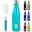 BOGI 17oz Insulated Water Bottle Double Wall Vacuum Stainless Steel Water Bottles, Leak Proof Metal Sports Water Bottle Keeps Drink Hot and Cold - Perfect for Outdoor Sports Camping Biking (Mint)