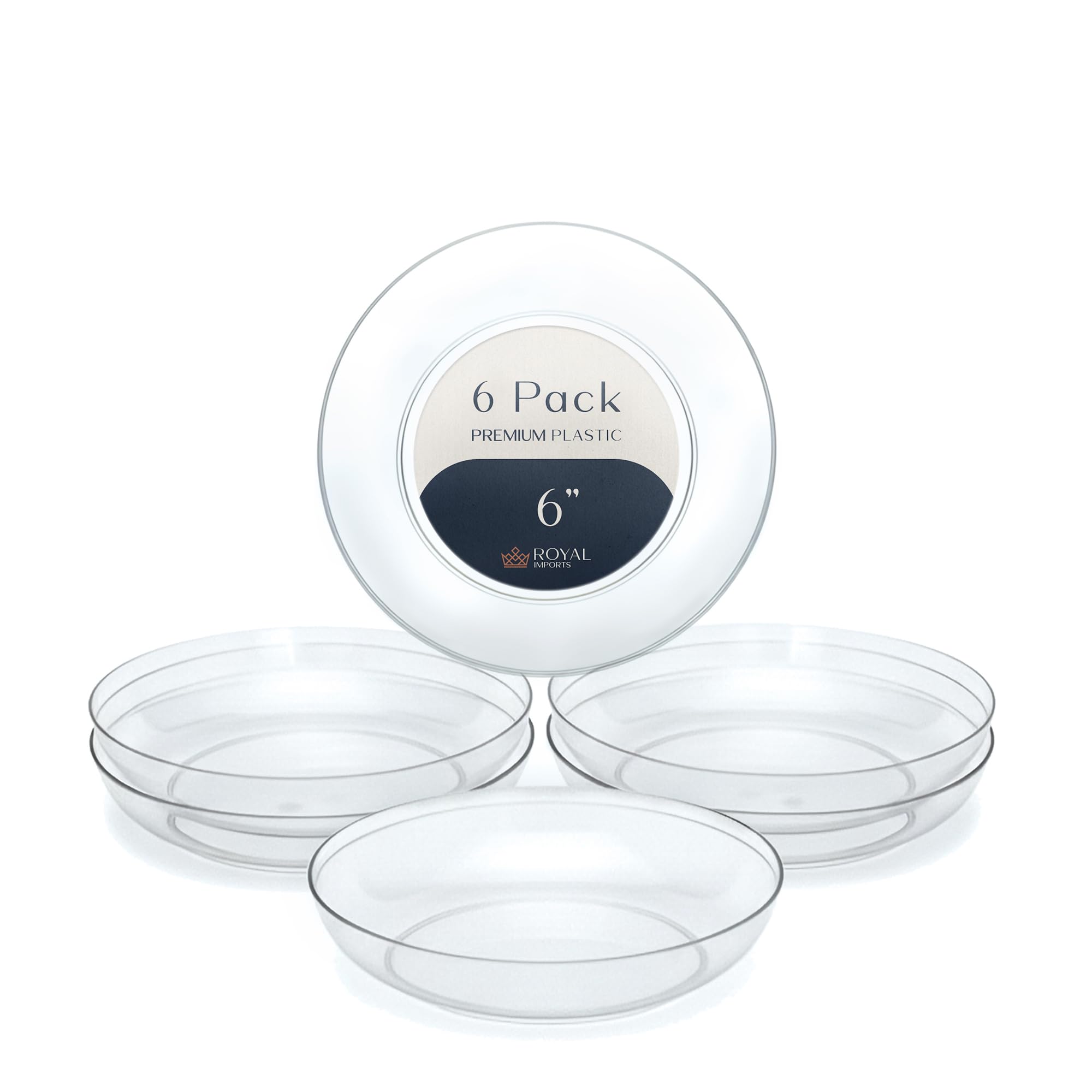 Royal Imports Clear Acrylic Saucer