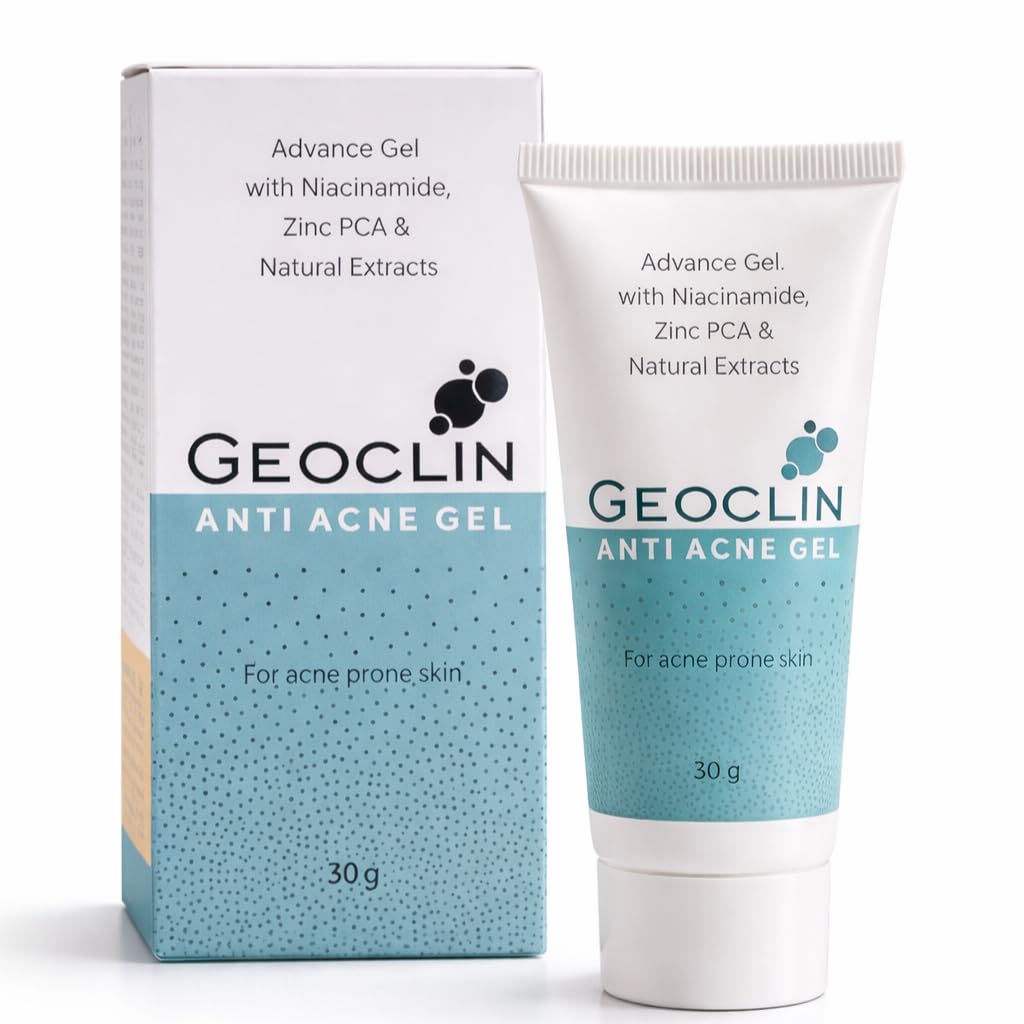 GEOCLIN Anti-Acne Gel with Niacinamide and Zinc PCA - Effective Solution for Acne, Oil Control & Skin Soothing, 30g, (Pack of 2)-image-30