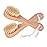 Natural Bristles Wooden Face Cleaning Brush Wood Handle Facial Cleanser Nose Scubber Exfoliating Facial Skin Care Pack of 2