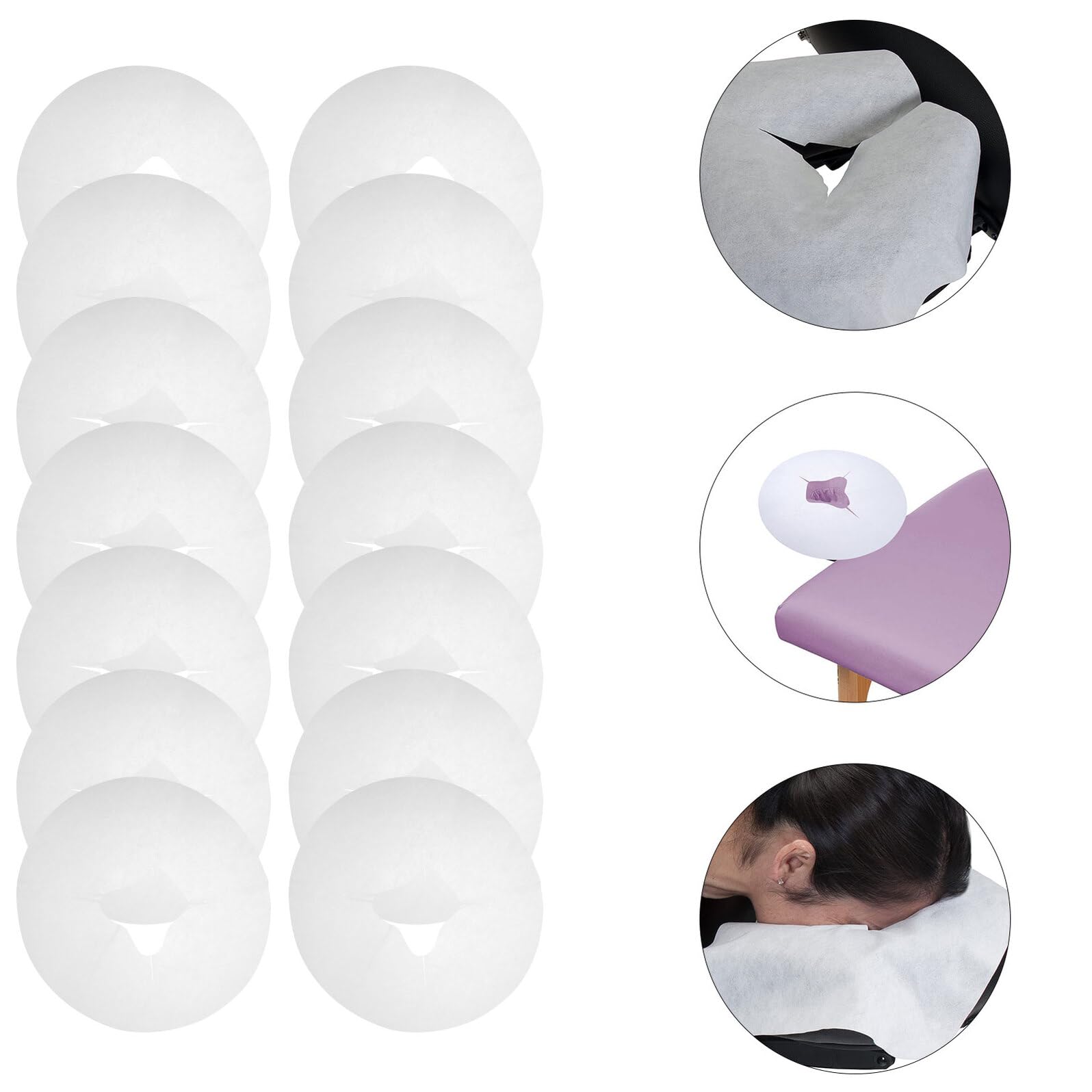 100piezas Funda De Almohada De Silicona Desechable Sábana De Masaje Facial Protector Facial Para Masajes Para Clínicas De Spa y Salones De Belleza