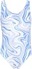 SHEKINI Girls Solid Bathing Suits Kids One Piece Swimsuits U Neck Cute Swimwear