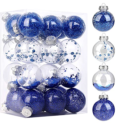 Weihnachtskugeln Transparent – 20 Stück, 6 Cm, Bruchsicher Aus Kunststoff, DIY Deko Für Baum & Party
