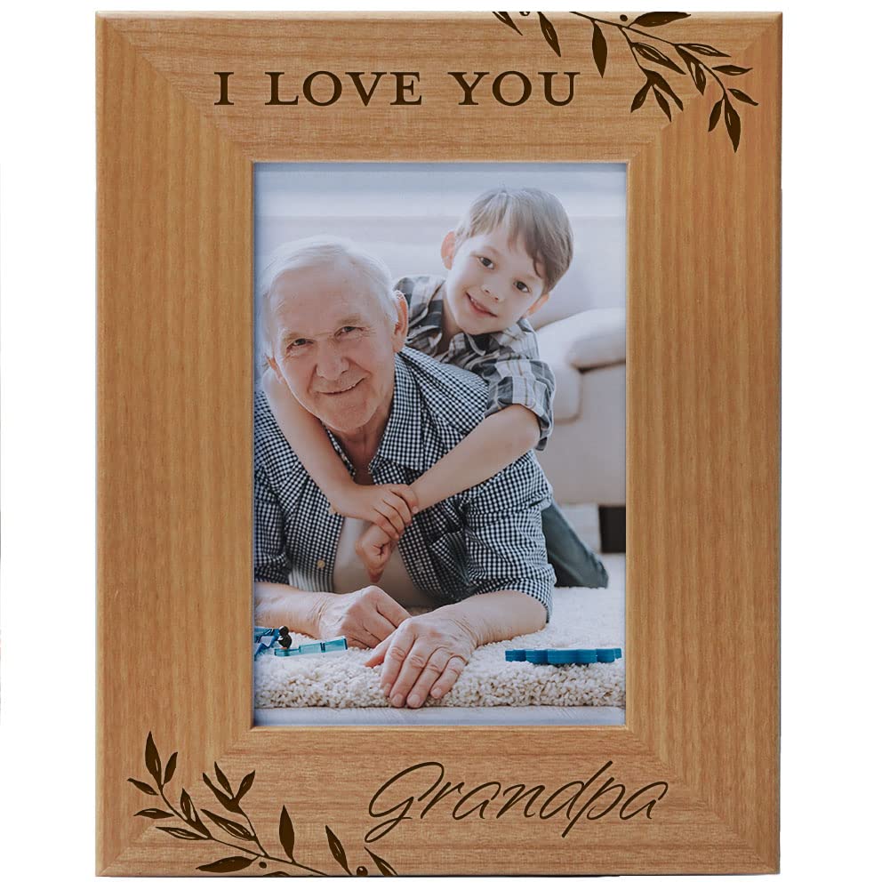 Amazon.com - CEDAR CRATE MARKET - I Love You Grandpa, Engraved