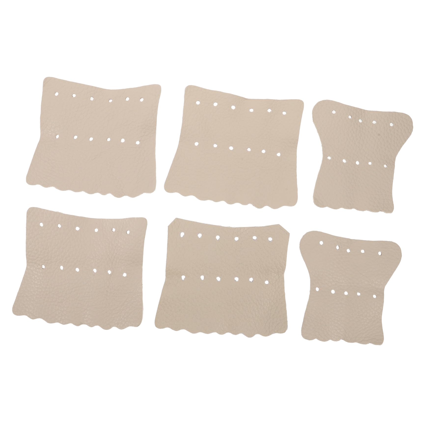 6 protectores de bolsillo para mesa de billar en cuero artificial gris 8