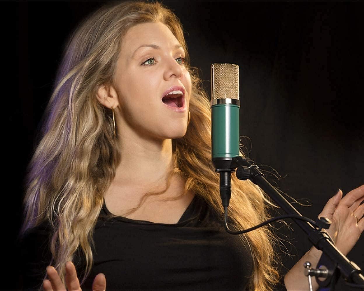 🛒 Crazy Deals MXL V67G Large Capsule Condenser Microphone for Vocals, Guitars, Acoustic Instruments Bundle with Samson SR350 Headphones, Blucoil Boom Arm Plus Pop Filter, and 10-FT Balanced XLR Cable