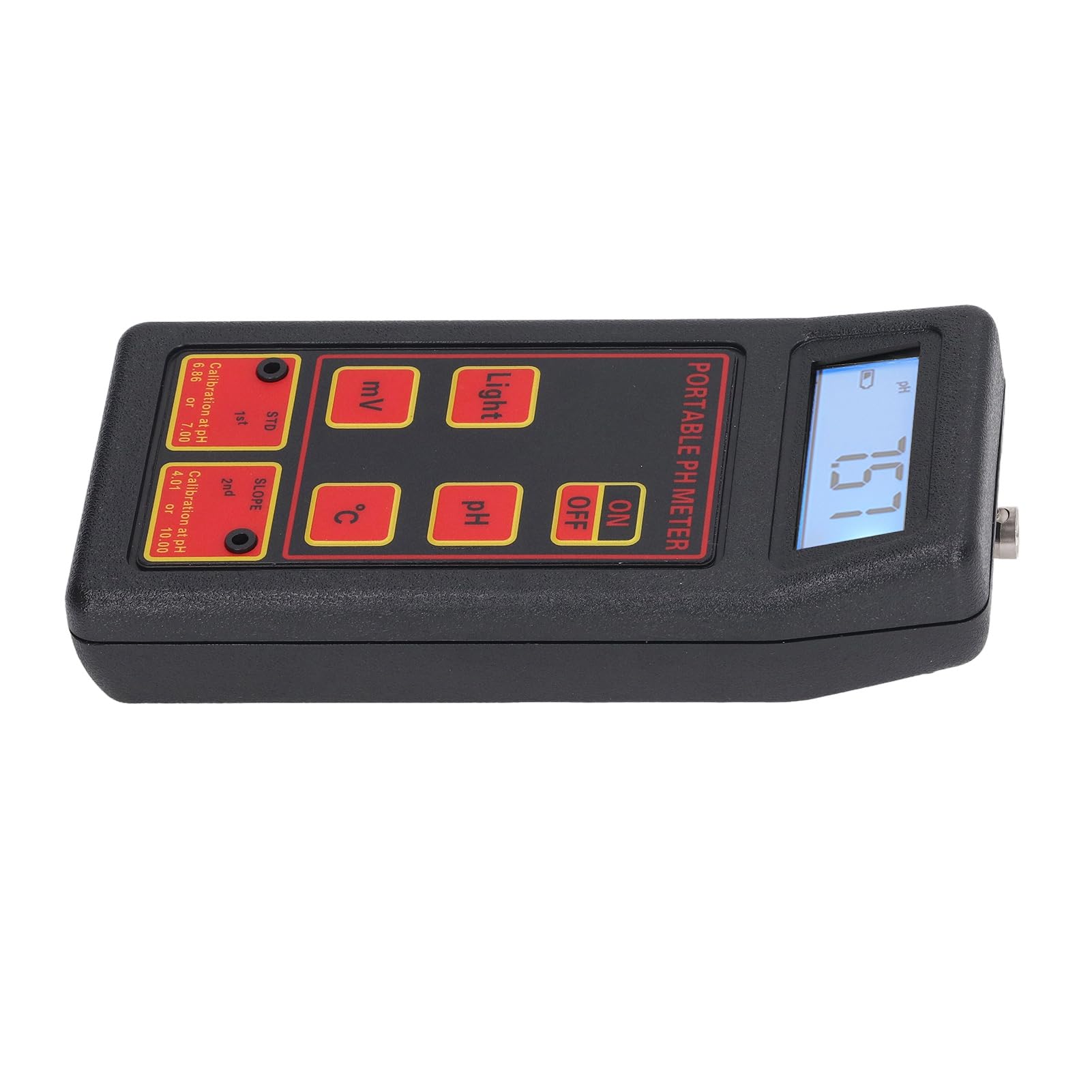 Ausla Wassertester, ABS-PH-Messgerät, Wasserqualitätsprüfgerät, 0,00 Bis 14,00 PH und 32 Bis 212 Fahrenheit, Automatische Kalibrierung, 4-stellige Anzeige für Pool, Spa, Aquarium, Labor, Zuhause (