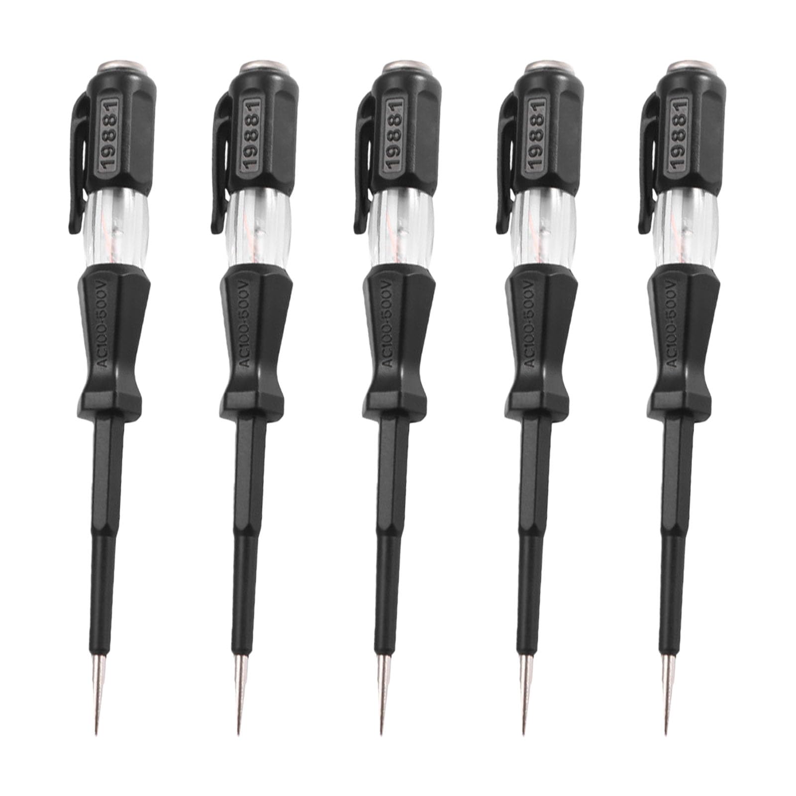 Portable Electrician Tool with Stable Tip and Easy Carry Clip, Suitable for 100V-500V Testing Electrician Tool
