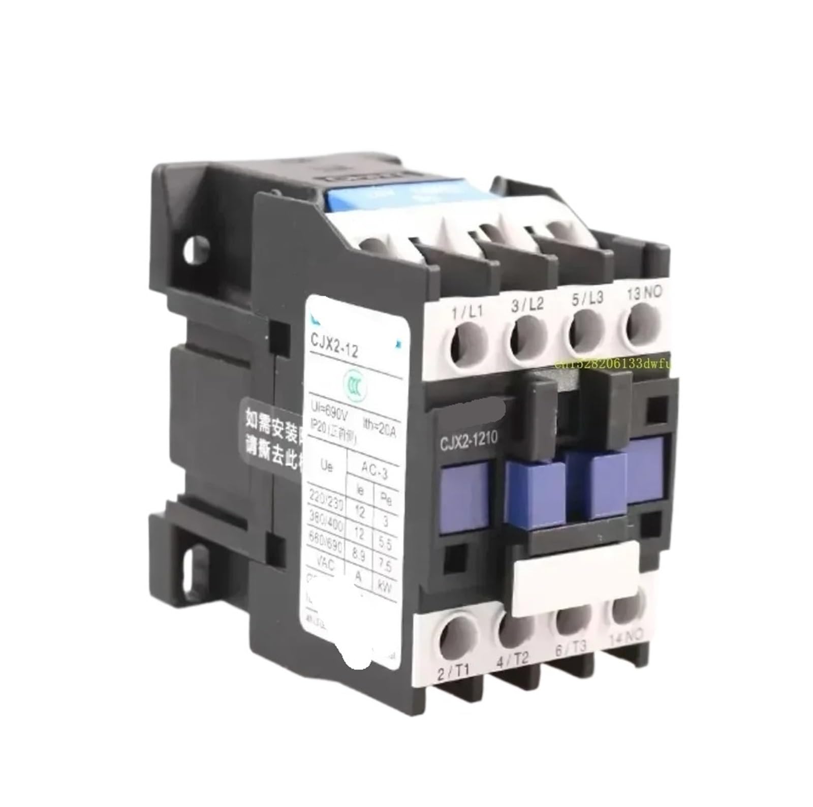 Contacteur triphasé CJX2-1210 bobine basse tension 24V et 36V haute durabilité