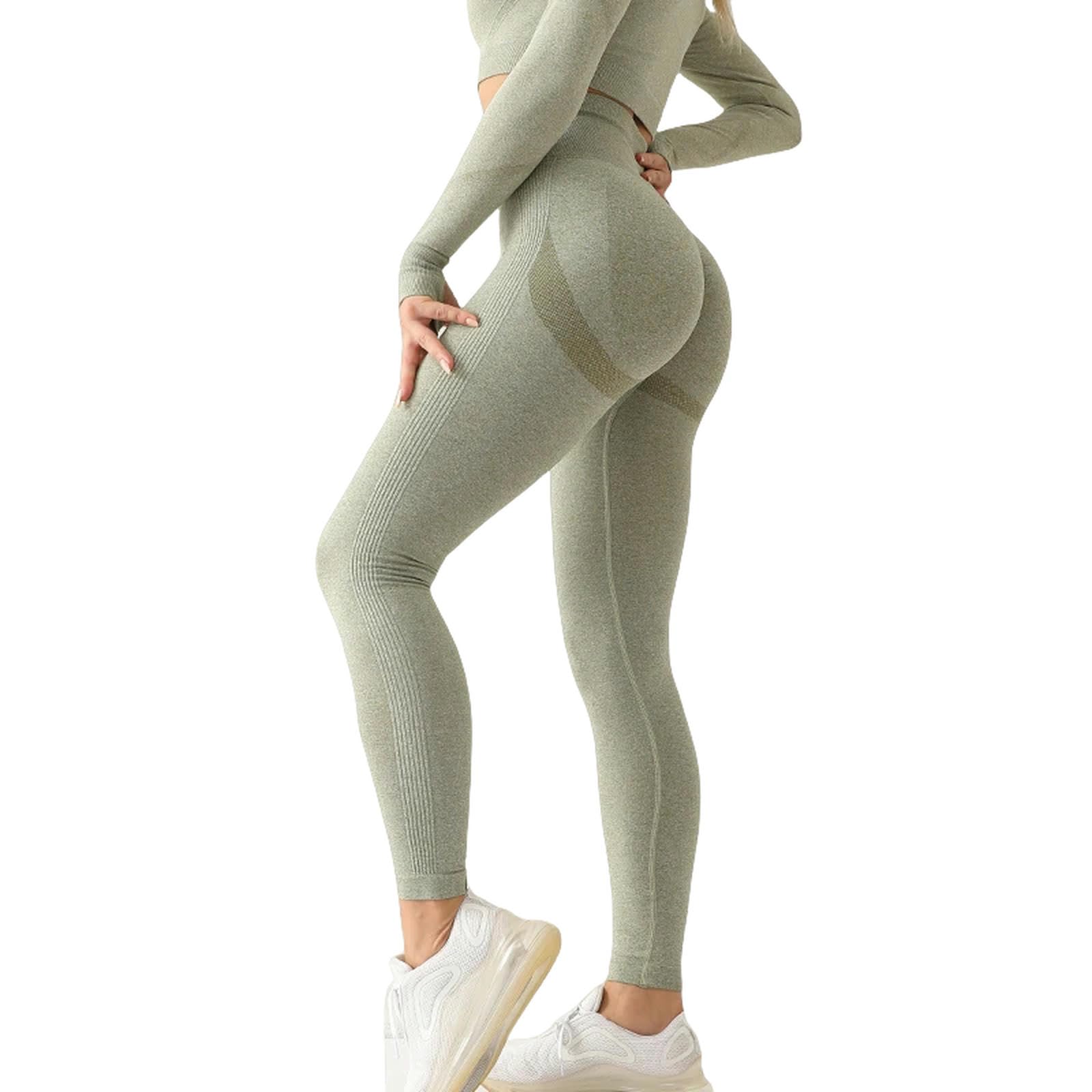 Legginsy dla kobiet UK fitness damskie legginsy sportowe wysoka talia elastyczne solidne legginsy do jogi siłownia legginsy treningowe spodnie damskie-fioletowe-L