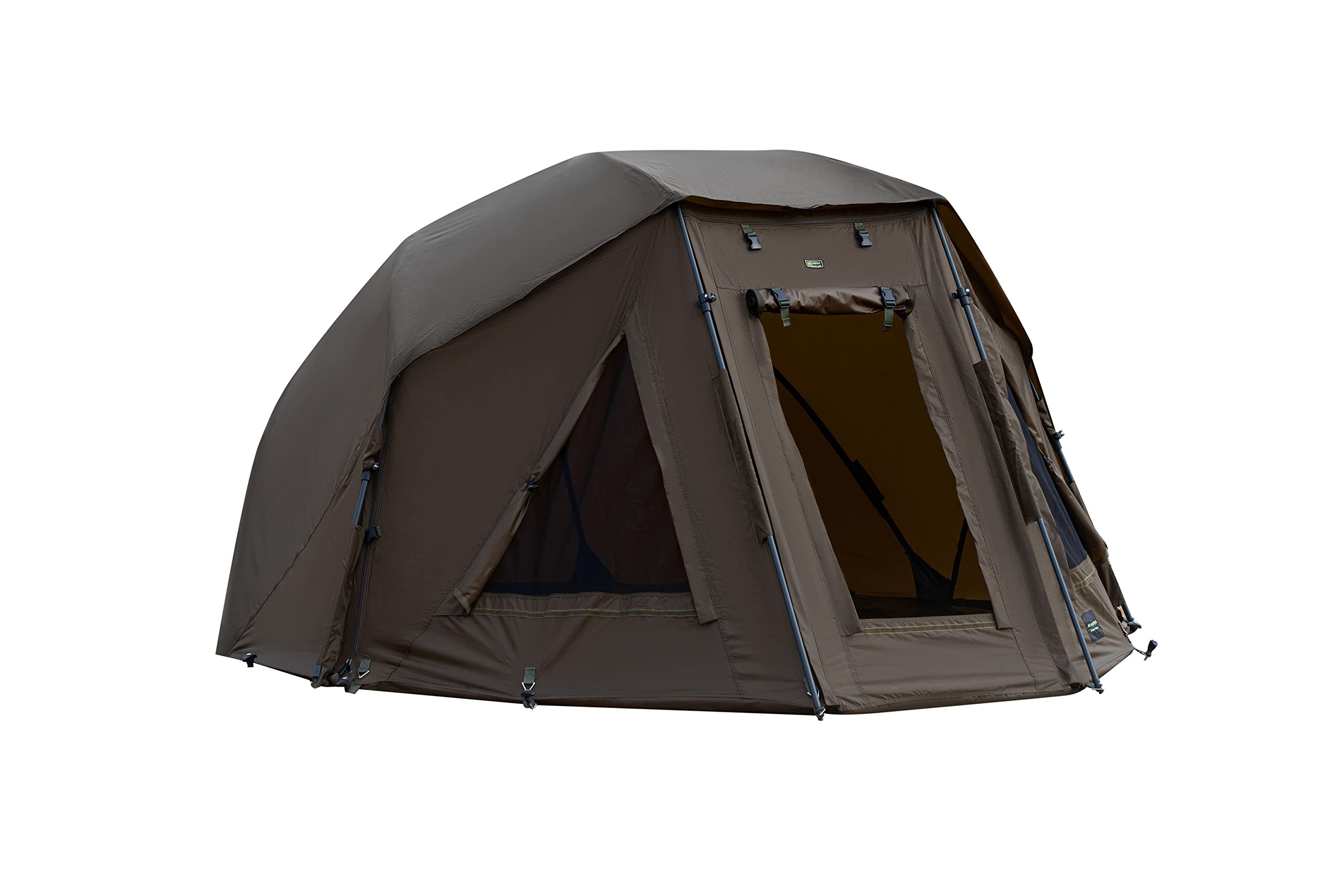 MK - Angelsport -Karpfenzelt Angelschirm Shelter 1 Mann Alu Brolly 10.000er Wassersäule Zelt wie Bivvy Zelt Angelzelt - inkl. Gummihammer