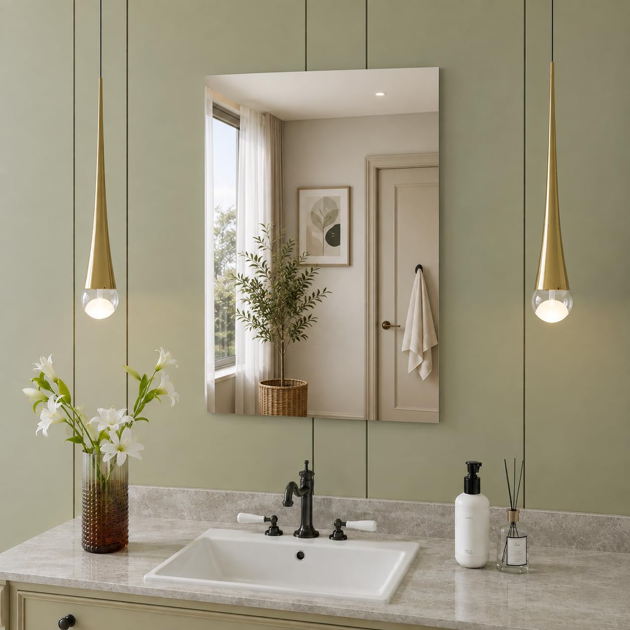 Capsule Wall Mirror - Modern Design FREE SHIPPING -17