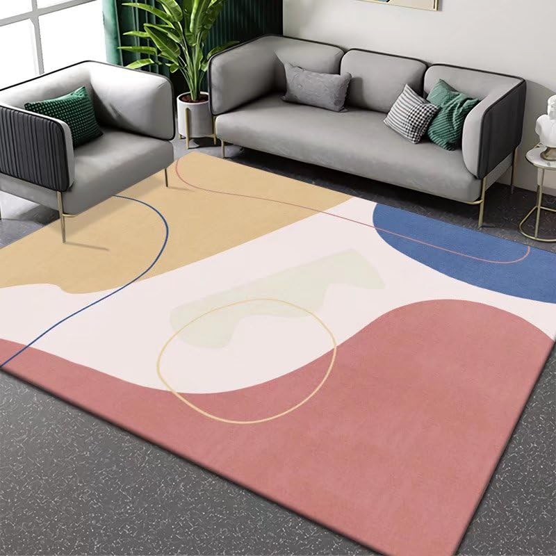 Tapis de couloir bleu rose pour égayer votre entrée accueillante