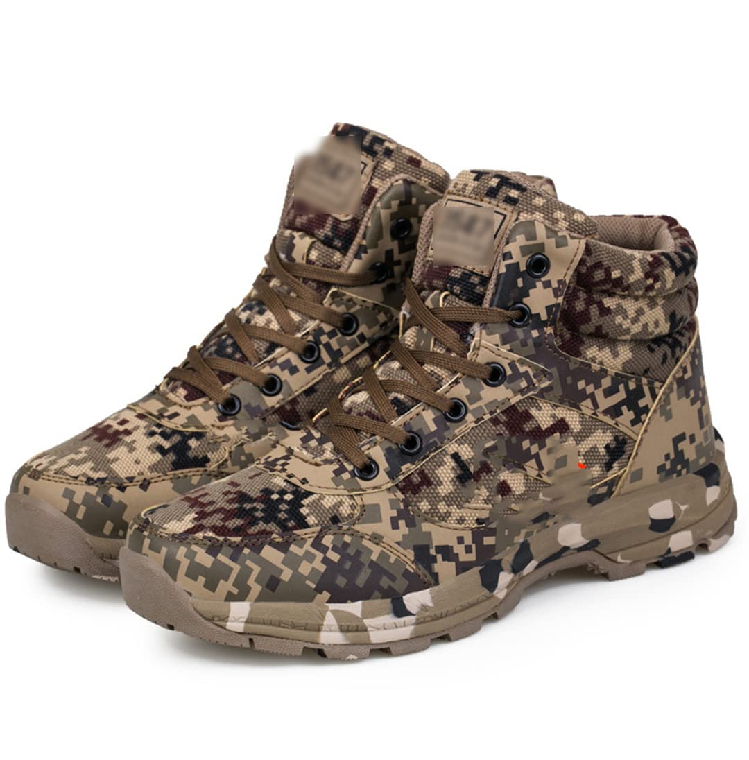 Hombres Invierno Camuflaje Pesca Zapatos Más Terciopelo Espesado Ejército Algodón Zapatos Deportes Pesca Zapatos Senderismo