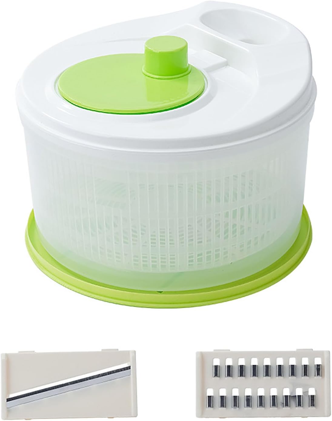 Salad Spinner, Versatile, Efficient, Vegetable Spinner, Cutter for Fruit, Salad