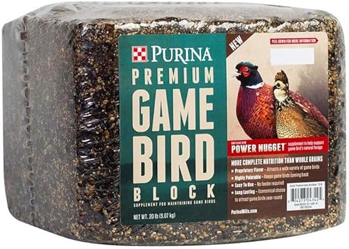 Purina | Bloque de aves de caza | Alimento nutricionalmente completo para aves silvestres - Bloque de 20 libras (20 libras)