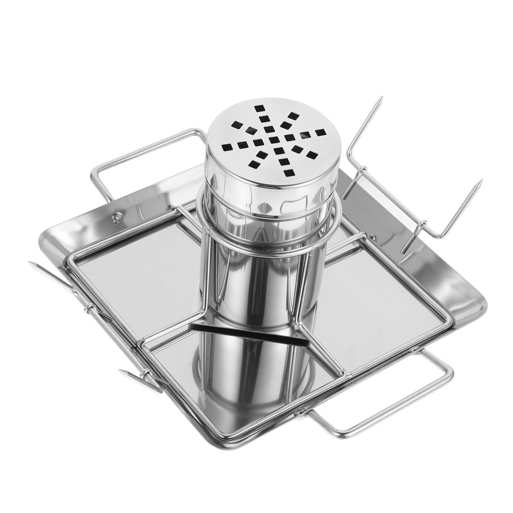 YARNOW Plato De Pollo Asado Soporte Antiadherente para Asar Pollo Parrilla Soporte Resistente para Parrilla Uso Barbacoas Al Aire