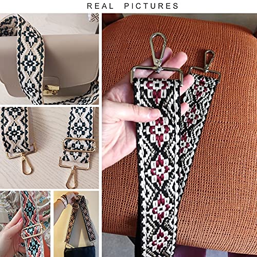 PTNKUIIY tas 72-130 cm, verstelbare schouderriem voor tassen, 5 cm breed, effen, boho-stijl, vervangende draagriem handtassen, doe-het-zelf accessoires, zwart PTNKUIIY tas 72-130 cm, verstelbare schouderriem voor tassen, 5 cm breed, effen, boho-stijl, vervangende draagriem handtassen, doe-het-zelf accessoires, zwart