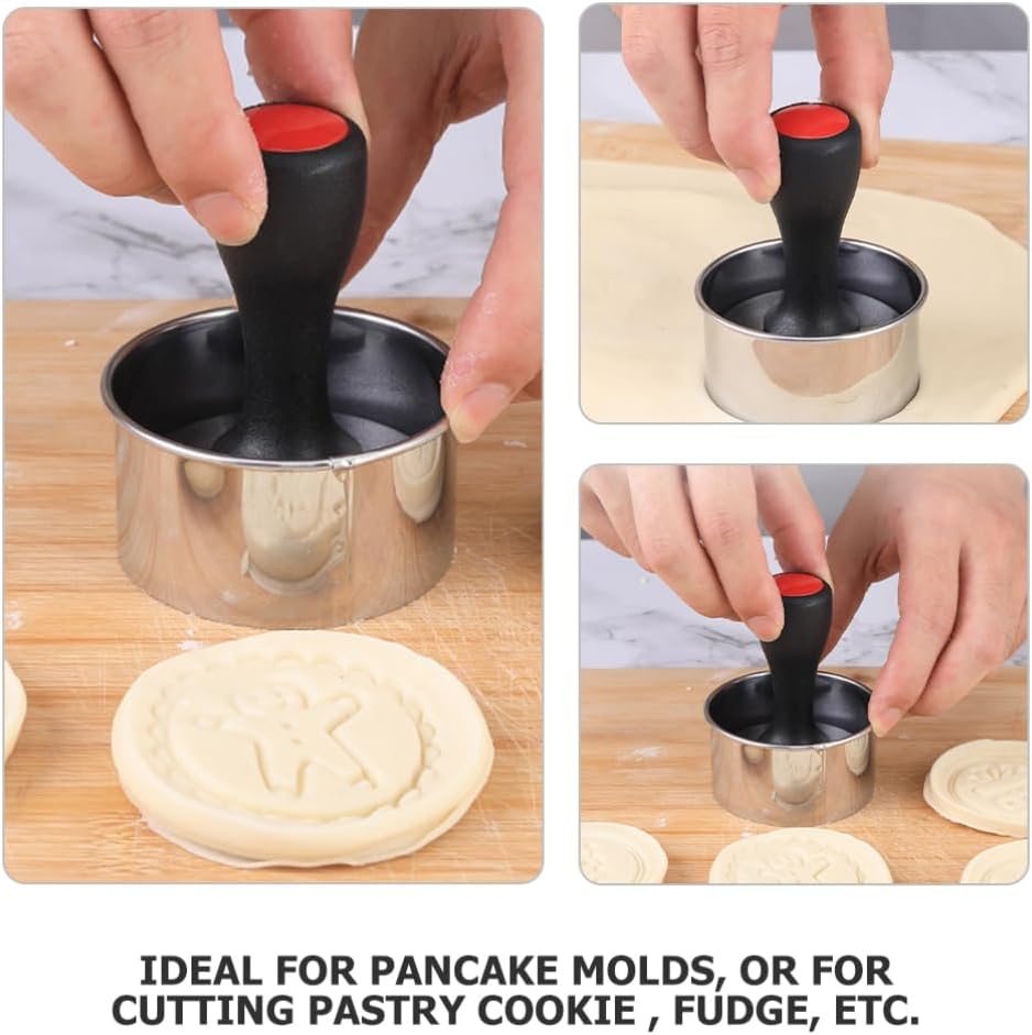 PRETYZOOM Silicone Cookie Stamp Press Cookie Cutter Biscuit Mold Christmas Dessert Mold Christmas Cookie Stamp Cookie Mold