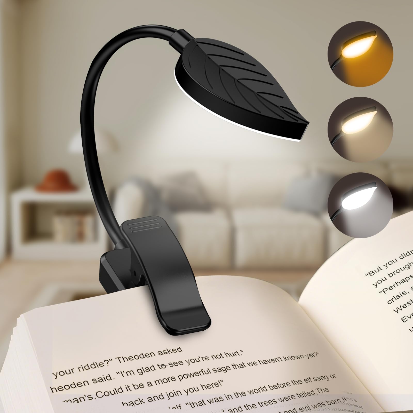 50% Off Rechargeable Book Light for Night Reading