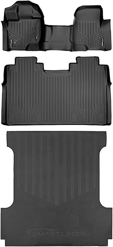 Miniatura 61 de SMARTLINER Alfombrillas de primera fila de ajuste personalizado (1 unidad) compatibles con Ford Transit 2020-2022 Ford Transit 2023 - 2025,Negro