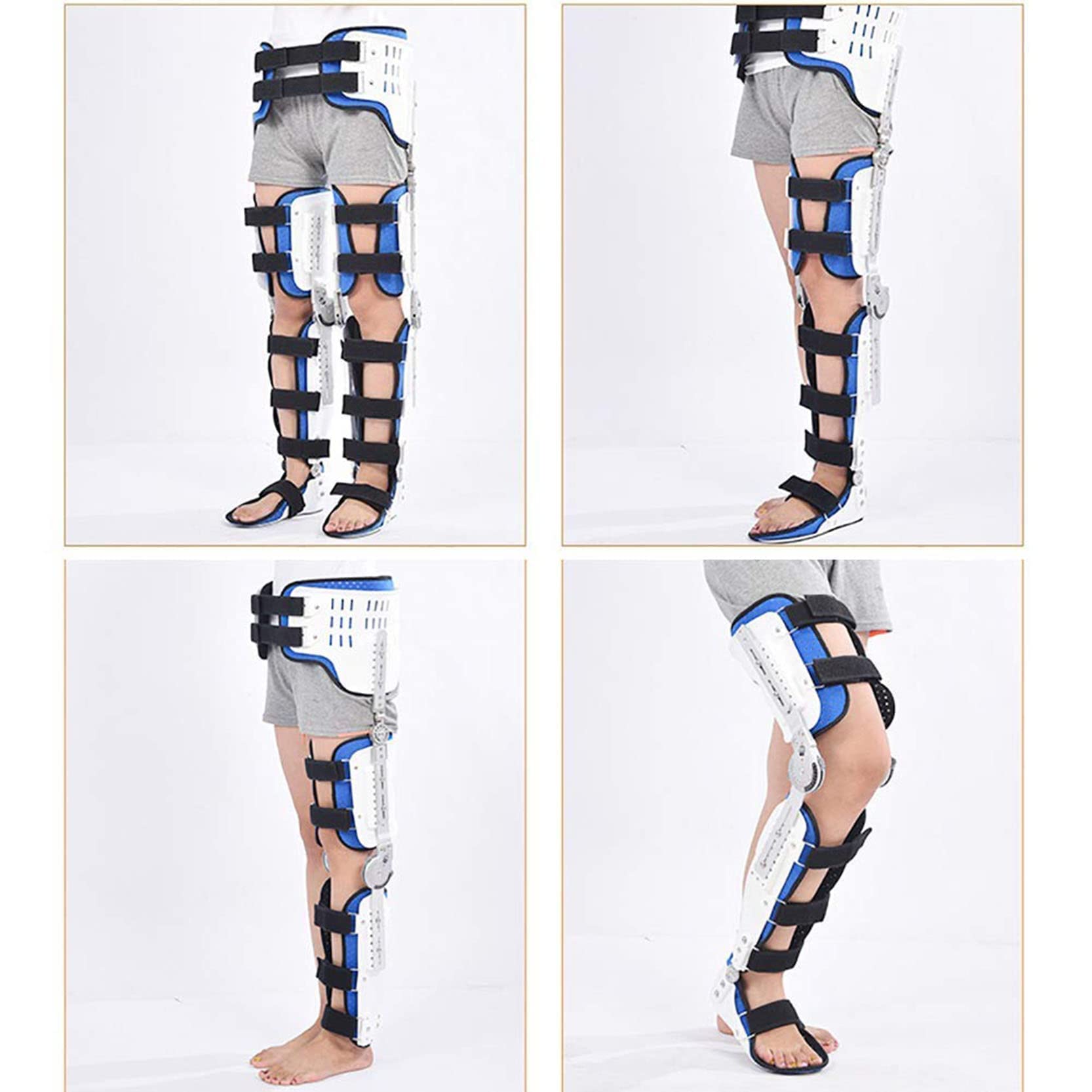 Rodillera Ajustable con Bisagras,Ortesis De Rodilla,Rodillera para RecuperacióN DespuéS De La CirugíA,For Pies Soporte OrtopéDico Ajustable,Soporte OrtopéDico MéDico PostquirúRgico