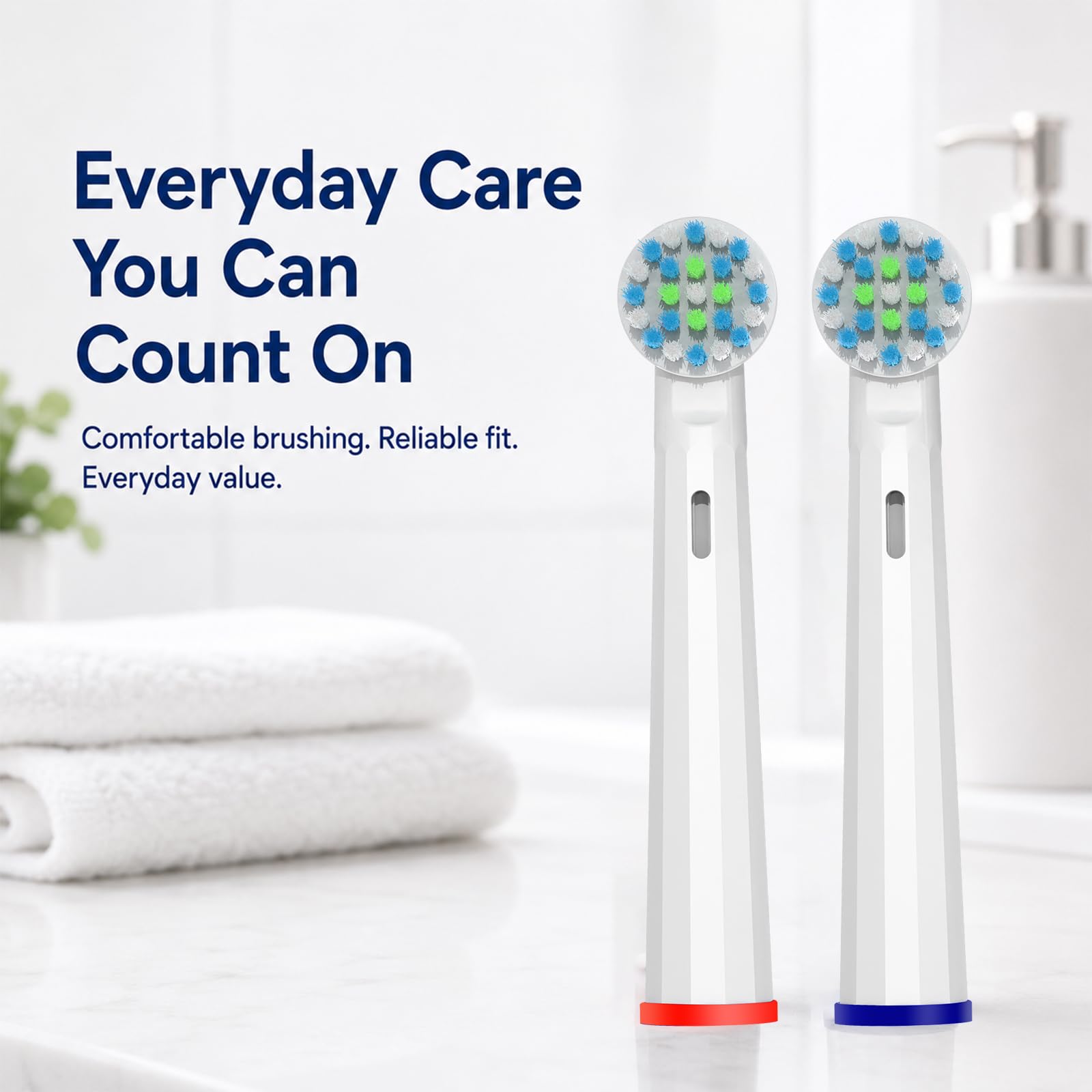 Cabezales de repuesto para cepillo de dientes Oral B, cabezales de cepillo sensibles a la cruz de Braun compatibles con Oral B Pro 1000 Genius X Smart 1500, 8 unidades