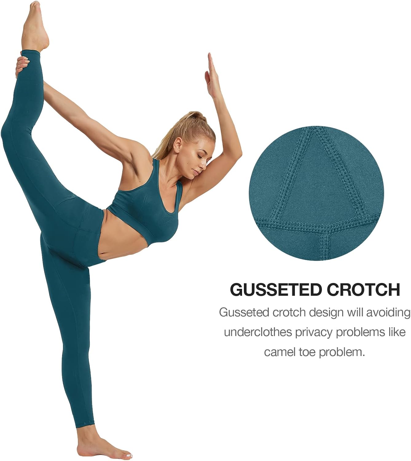 SP3LOPS Yoga Pants with Pockets for Women High Waisted Tummy Control Women's Buttery Soft Yoga Workout Leggings Running Pants - Image 6